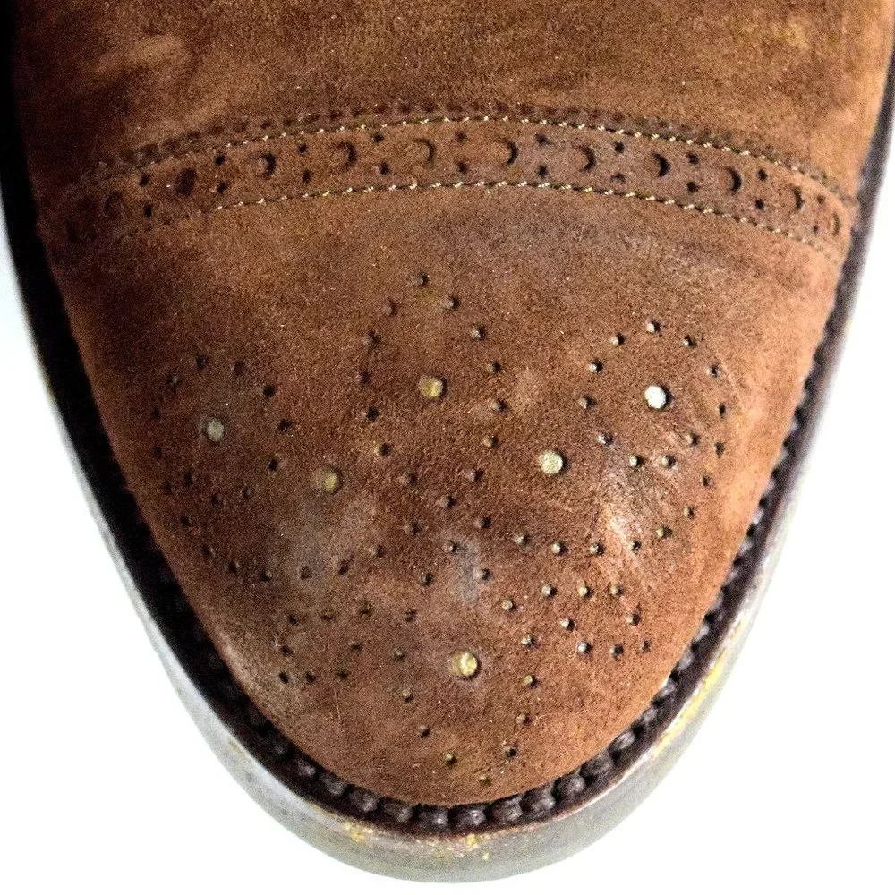 Cole Haan‎ Brown Suede Cap Toe Oxford Shoes 10 D
